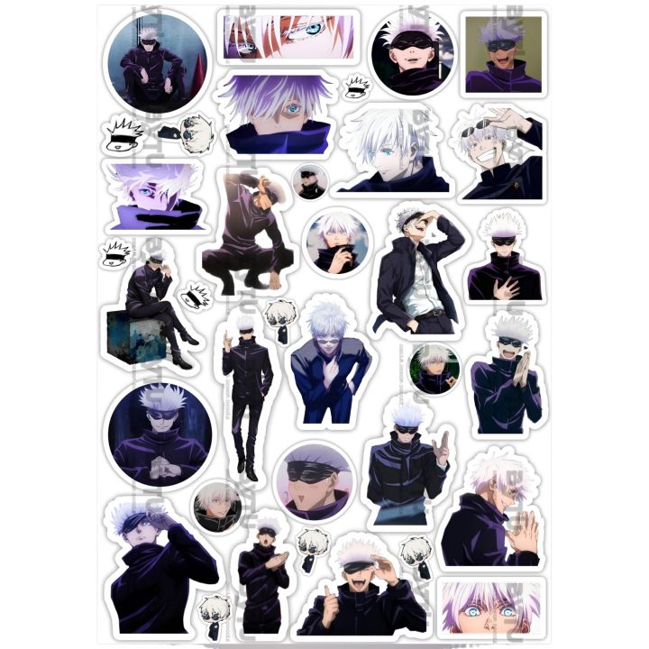 Gojo%20Satoru%20Jujutsu%20Kaisen%20Stickers%20UNCUT%20for%20Phone%20Cover%20Laptop%20Notebook%20Journal%20Scrapbook%20and%20Acrylic%20Keychain%20-%20Image%202