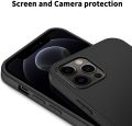 iPhone 13 Pro Max Black Soft Silicon Back Cover. 