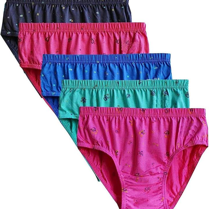 Pack of 06 Multi Colour Panties Soft Cotton Printed For Women