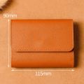 Portable Multi-card Slot Card Case PU Leather Trifold Card Holder Solid Color Business Card Case Men Women. 