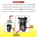 Stove 12 volt High flame Big Blower , Solar Stove , 12volt chula without gas Stainless Steel Stove with Free Gift 5kg Biowood. 