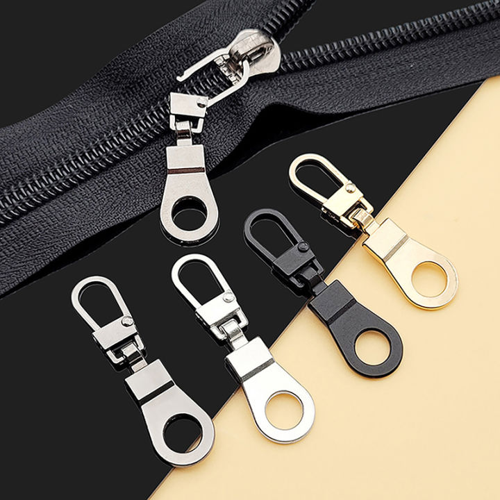 5PCS Metal Zip Puller Replacement Tab Zipper Sliders Head Zipper Head ...