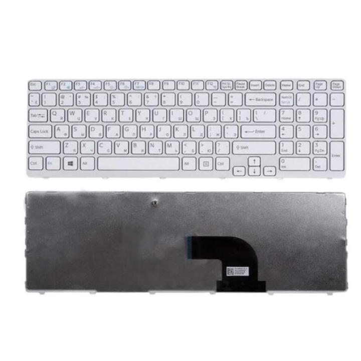 Laptop Notebook Keyboard Sony Vaio  SVE151C11M Series   P/N AEHK57002303A  –  White