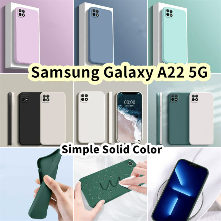 Original%20For%20Samsung%20Galaxy%20A22%205G%20Silicone%20Full%20Cover%20Case%20Solid%20Color%20Phone%20Case%20Cover%20-%20Image%204
