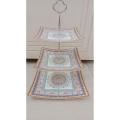 Cake Stand 3-Tier Melamine Cake Stand Creative Dessert Table Detachable Cupcake Display Stand Wedding Party Pastry Serving Plate Fruit Plate Dessert Stand. 