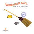 Pack Of 1 & 3 Best Quality Imported Flower Broom With Stick, Phool Jharu, Flower Stick Broom For Cleaning, Long Flower Broom. 