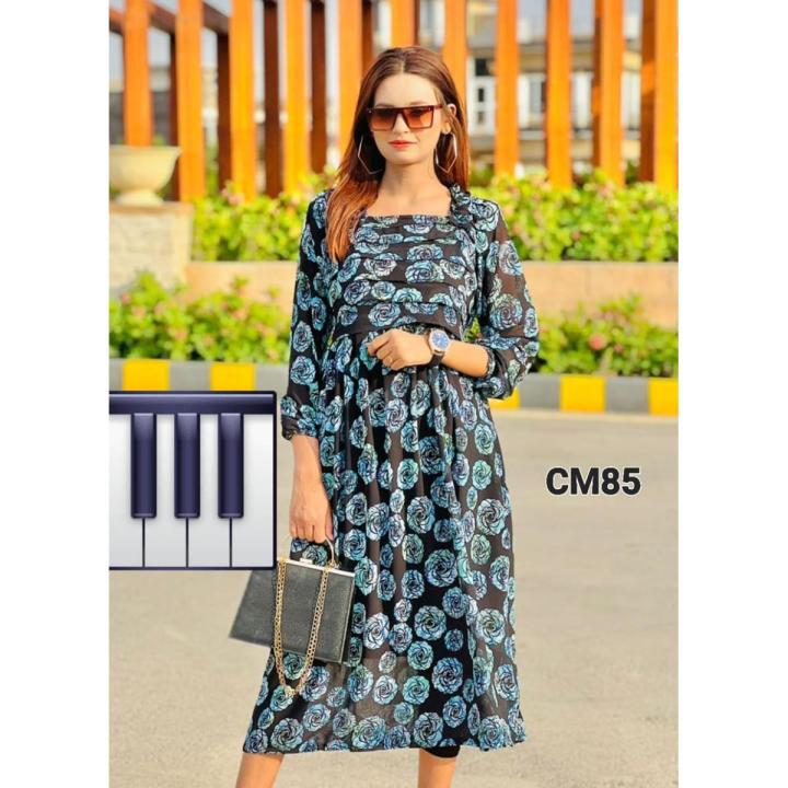 Article long Chiffon Maxi Stuff China Chiffon/Iner Malai stitched maxi for girls and womwn