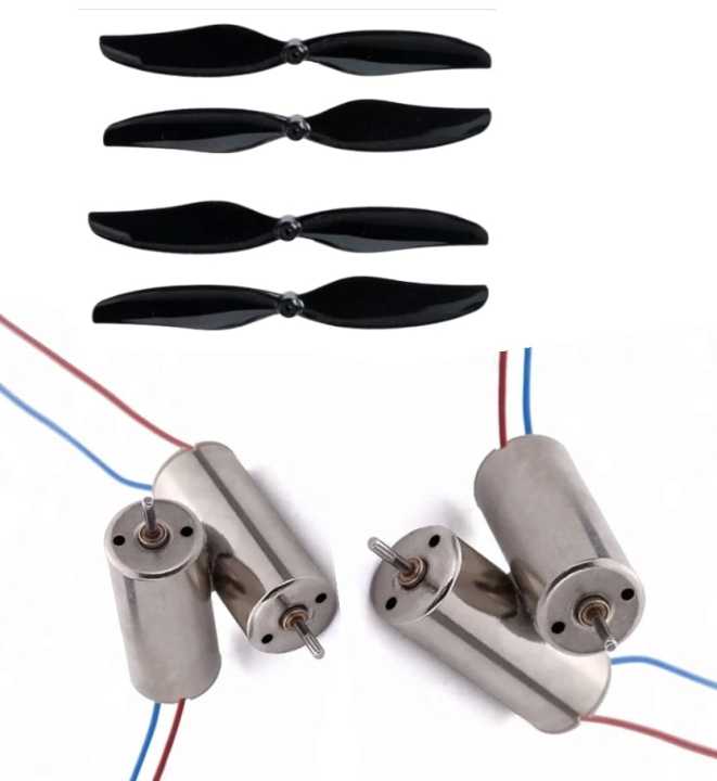 Mini drone motor with propeller.