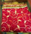 Fancy Red color beautiful Tilla Gotta net Dupatta with four site Tilla lace. 