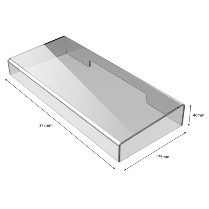 Keyboard Dust Cover Transparent Acrylic Keyboard Cover 375X150X48 MM
