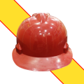 Safety Helmet Red Color | Hard Hat | Safety Helmet with Rotating ratchet for Manual Labor and Industrial work. 