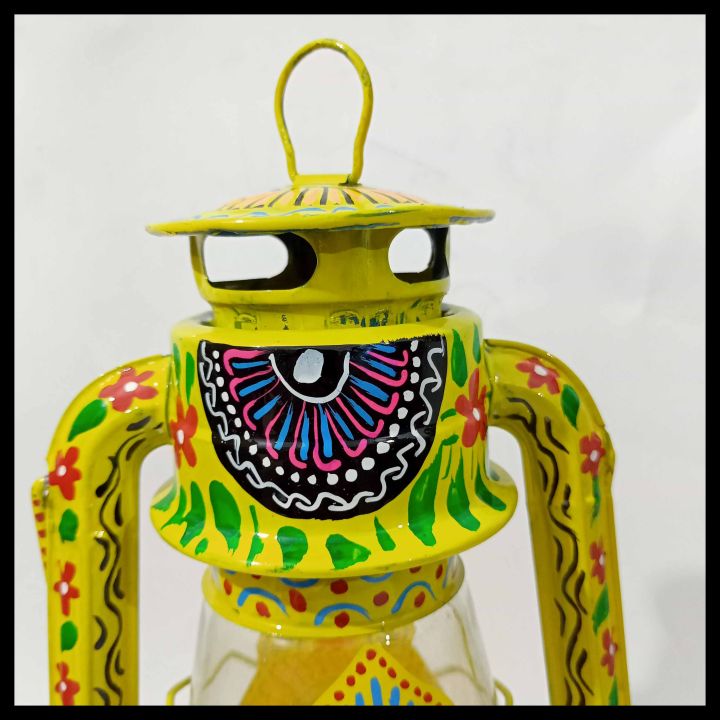 Pakistani%20Truck%20Art%20Lantern/Oil%20Burning%20Lantern%20Hand%20Painted%20Traditional%20Lantern%20Size:%20(14%20inch)%20-%20Image%203