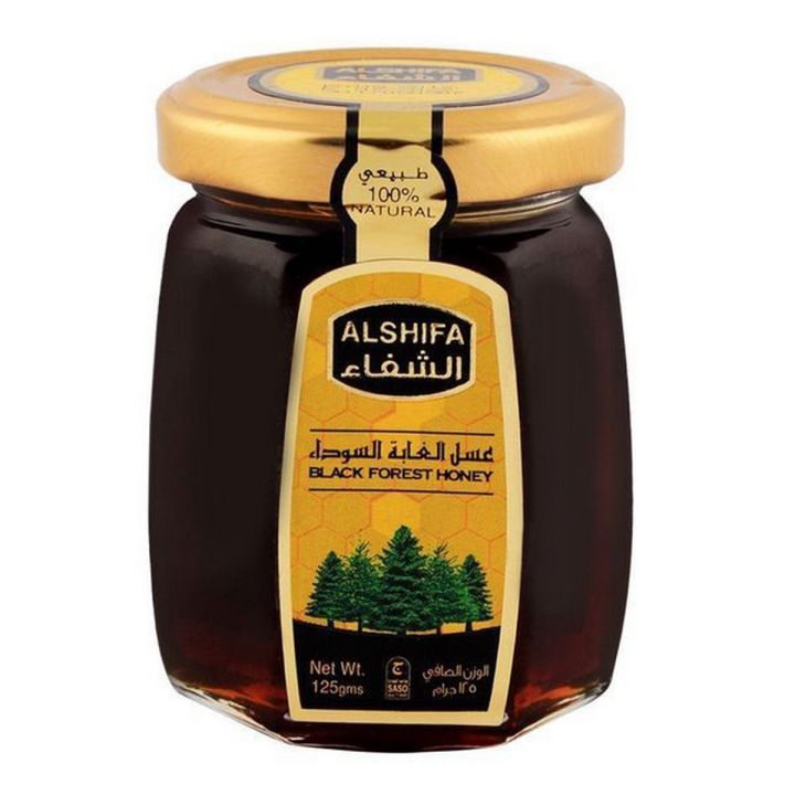 Al Shifa Natural Black Forest Honey 125 G Glass Jar Made In Saudi al-shifa-natural-black-forest-honey-125-g-glass-jar-made-in-saudi