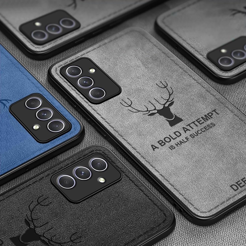 Lahore Mobile Case For Samsung A34 Hybrid Soft TPU Deer Pattern Leather Shockproof Case Cover - Samsung A34 Back Cover