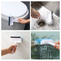 Imported Quality Glass scraper cleaning tool wall brush bathroom tile window mirror artifact wiper Car Windshield Glass Cleaner Kitchen Cleaning Bathroom Toilet Kitchen Glass Wall Cleaning Bath Brush Handle Sponge. 