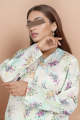 Saya Stitched 1 Piece Shirt For Women and Girls - Printed Khaddar Shirt -Designcode: WP1P-1045. 