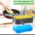 Soap Pump Dispenser and Sponge Holder for Kitchen Sink Dish Washing Soap dispenser. 