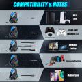 Ozeino GM6 RGB Gaming Headset - 7.1 Surround Sound - Noise Cancelation Microphone - Inline Volume Control - Multi platform Compatibilty. 