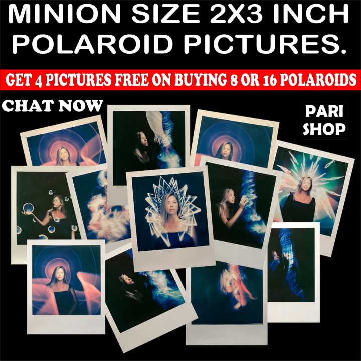 20 Polaroid Pictures, Custom Polaroid Pictures, Mobile Back Cover Polaroids, Photo Prints, for Home, Party Decoration, Minion Size 2x3 inch - PARI SHOP