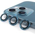 Camera Lens Protector for iphone 12 Pro Max, Tempered Glass Film, Aluminum Alloy Screen Cover, 3 Pack Pacific  ( Blue ). 