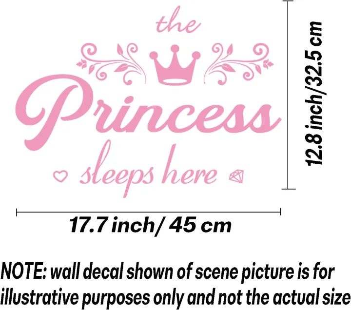 WallsArt%20Store%20Crown%20Diamond%20Wall%20Decals%20Princess%20Sleep%20Here%20Wall%20Stickers%20Removable%20DIY%20Mural%20Art%20Words%20With%20Flower%20Quotes%20Vinyl%20Stickers%20for%20Kids%20Bedroom%20Living%20Room%20Nursery%20Home%20Background%20Decoration%20-%20Image%207