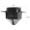 coffee filter funnel grid coffee leak tea leak filter with handle mesh leak 304 stainless steel. 
