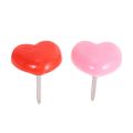 50 PCS Heart Push Pins, Red Thumb Tacks, Pink Tacks for Cork Board. 