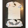 Half Sleeves Round Neck Cotton Reflector Printed T Shirt for Men. 