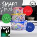 PLASTIC Food Container 3pcs - Food Containers 3 in set. 