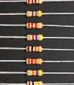 20pcs 100K ohm Through Hole Resistor 5% 1/4W 100 kilo ohm. 