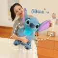 Disney New Sitting Style Stitch Angel Doll Stitch Plush Toy Stitch Children's Doll Festival Gift Plush Pillow Birthday Gift. 