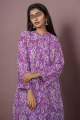 Saya Stitched Shirt and Trouser For Women and Girls - Fabric: Khaddar - Colour: Purple -Collection: SS23 Stitched Pret Collection (Aug) -Designcode: WP2P-496. 
