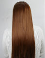 Rust Brown 30 Inch Long Extension 5 Clips Extension. 