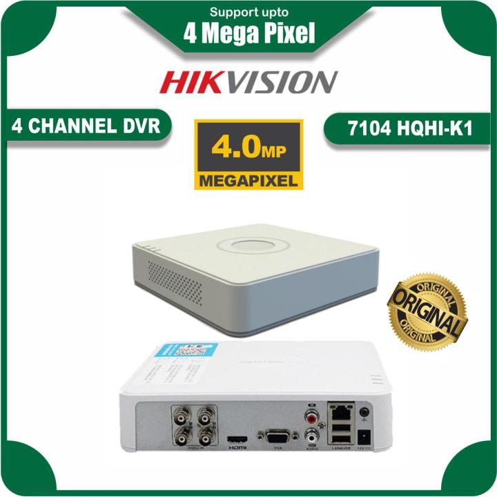 HIKVISION 7104HQHI-K1 4MP 4 Channel 4 Mega Pixel Original DVR