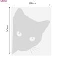 Black Cat Car Sticker. 