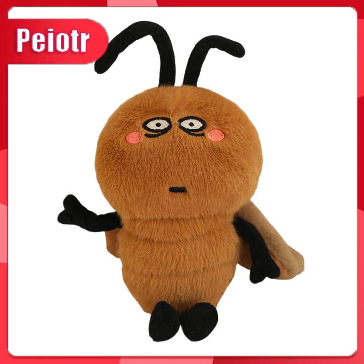 Peiotr- Cute Insect Stuffed Animal Doll Adorable Cockroach Plush Toy 7.88 Soft Stuffed Animal Doll Cute Roach Design for Kids Birthday Gift Fun Cartoon Sensory Cuddle Toy Novelty Insect Plushie