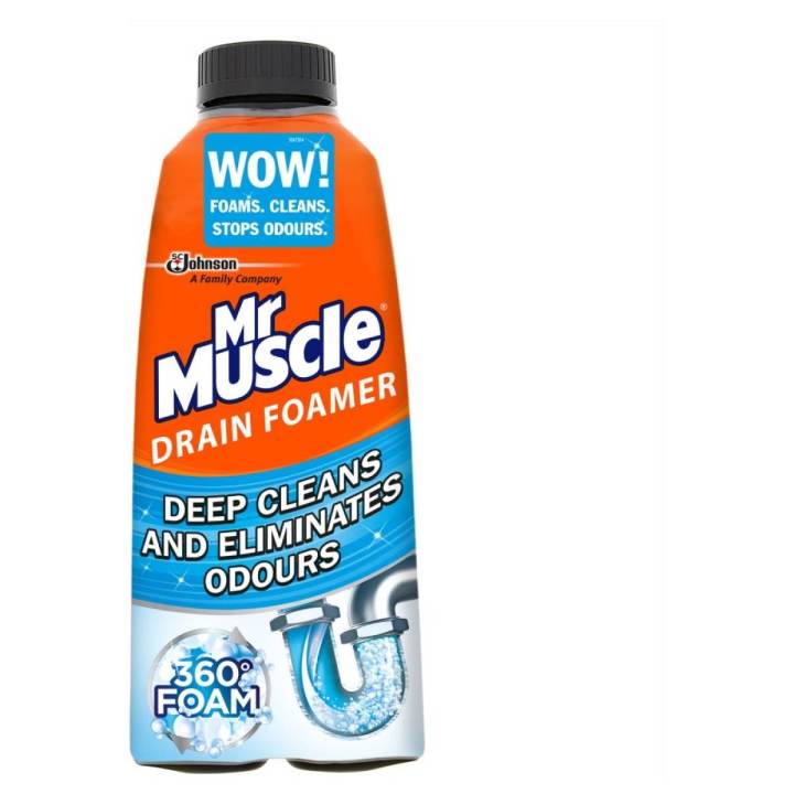 Mr Muscle Kitchen & Bathroom Drain Foamer / Odour 500ml