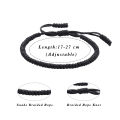 Classic Black White Bracelets Bangles Tibetan Buddhist Adjustable Handmade Braided Knots Bracelet Wrist Jewelry For Women Men. 