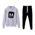 Trendy Singer Marshmello Printed Hoodie With Winter Trousers Export Quality Fleece Hoodies Tracksuit For Men. 