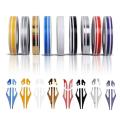 12mm PinStripe Pin Stripe Tape Decal Vinyl Car Stickers Gold Double Steamline Silver Motorcycle Car Accessory Line White St S6L5. 