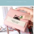 【High-quality】 New Fashion Small Short Wallet Foldable Cute Mini Wallets Cat Shaped Buckle Personality Women Purses.