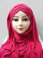 Cotton Turkish Ready To Wear Hijab with Pearl for girls | Hijab for womens | hijab for girls stylish | Soft & Comfortable Fabric-Multicolors-Adjustable Size | Scarf for girls | Scarf for womens. 