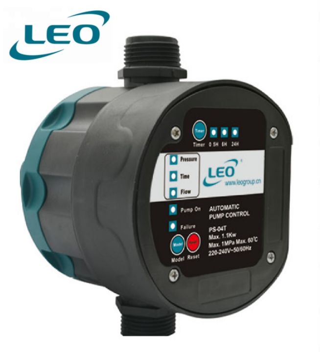 LEO PS-04T , ELECTROMAGNETIC PRESSURE SWITCH FOR AUTOMATIC PUMP CONTROL IN DOMESTIC WATER UNIT WITH NON RETURN VALVE INCLUDING CABLE , EURPEON STANDARD