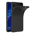 Huawei Y7 Prime 2018 / Y9 2019 / Y6 Prime 2019 / Y9 Prime 2019 AirBag anti shock Drop Resistance Matte Black Back Cover Case Flexible and Soft With Camera Protection Bump. 