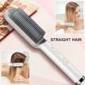 Hair Straightener 909b Professional Electric Brush Heated Comb Straight & Curly Styling Tool. 