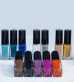Pack Of 12 Peel off Nail Polish (Multi Colors). 