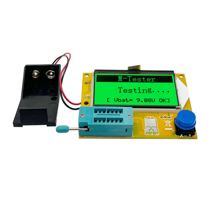 Transistor Tester Capacitor Resistor Diode Triode Thyristor Double Diode Thyristor Tester LCR-T4 Multifunctional Plastic 1 PCS