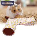 Green forest Squirrel House Metal Buckle Right Angle Hamster Tunnel. 
