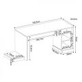 High-end Gaming Setup Computer Table with CPU Placement, Drawer & Open Storage Box - CT0025. 