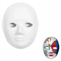 5pcs/pack White Mask DIY Design Blank Full Face Mask For Halloween Decoration Nightclub Kamen Rider Ghost Dance Hip Hop Mask. 